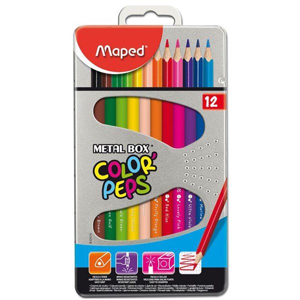 مدادرنگی 12 رنگ maped