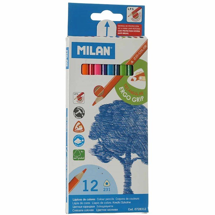 مدادرنگی 12 رنگmilan